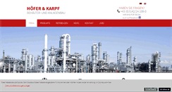 Desktop Screenshot of hoefer-karpf.com